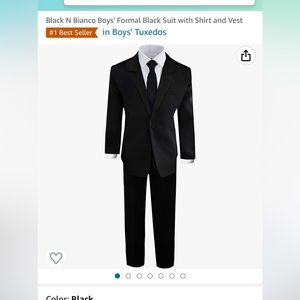 Toddler Tuxedo - 5 pieces